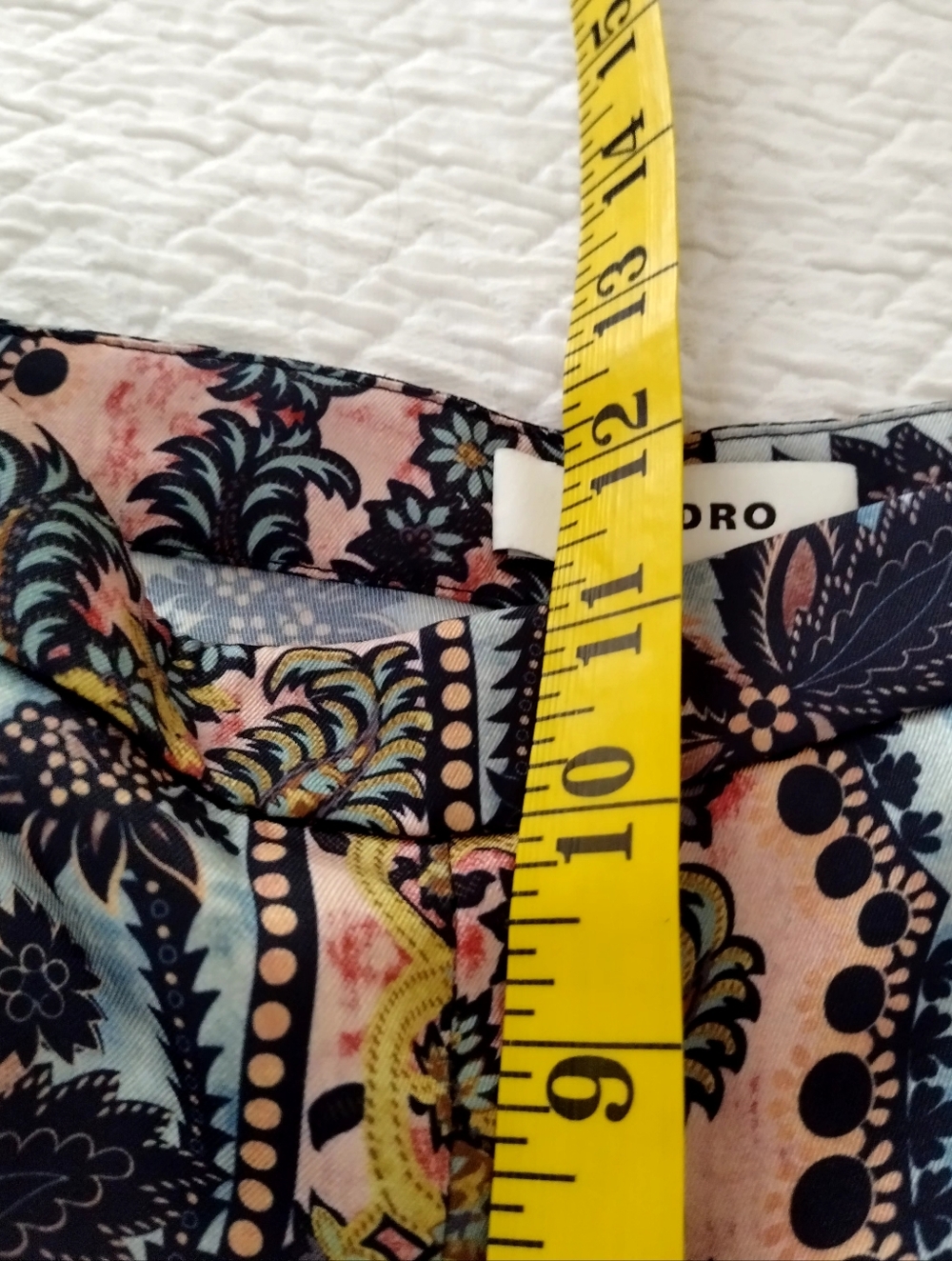 Sandro Flowing Baroque Printed Trousers Sz 34/XS - Picture 11 of 12